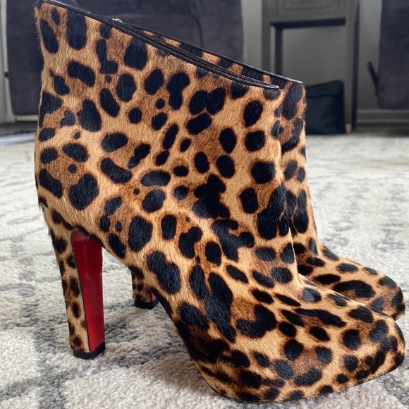 Christian Louboutin animal print booties - Picture 2 of 10